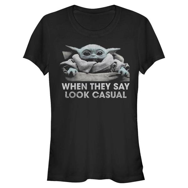 Aperçu: Star Wars - The Mandalorian - The Child Look Casual - Femme T-shirt - Noir - Devant