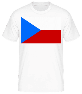 Czechien Fahne - Männer T-Shirt B&C - Weiß - Vorne