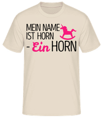 Mein Name Ist Horn, Ein Horn · Männer Basic T-Shirt