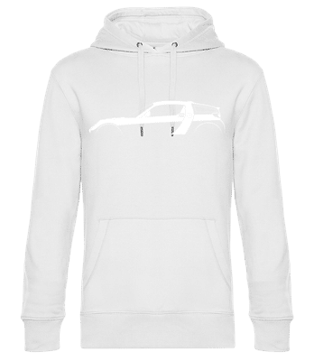 'Smart Roadster Coupe' Silhouette - Sweat à capuche standard homme - Blanc - Devant