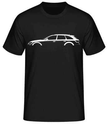 'Audi A4 Allroad (B9)' Silhouette - Camiseta básica para hombre - Negro - delante