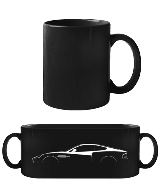 Preview: 'Aston Martin Vanquish 2001' Silhouette - Black Mug - Black - Front