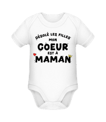 Mon Coeur Est À Maman · Body manches courtes bio