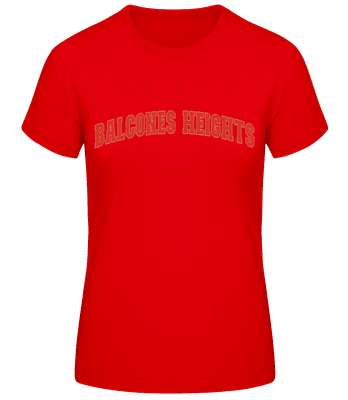 Balcones Heights - Camiseta básica de mujer - Rojo - delante