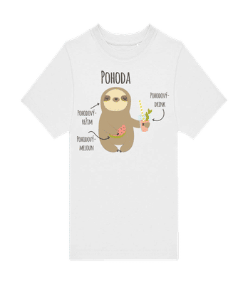 Pohoda Pohodový Režim - Dětské tričko B&C - Bílá - Napřed