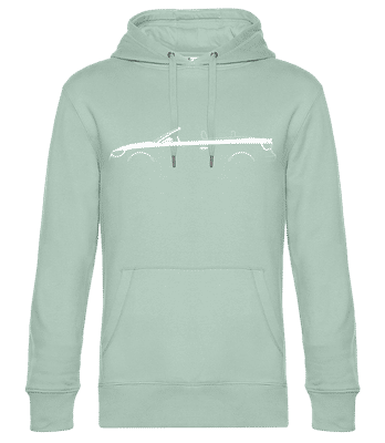 'Audi A3 Cabriolet (8V)' Silhouette - Sweat à capuche standard homme - Menthe verte - Devant