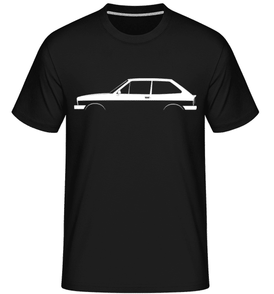 'Ford Fiesta XR2 Mk I' Silhouette -  T-Shirt Shirtinator homme - Noir - Devant