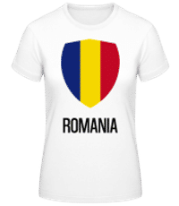 Romania - Women's Basic T-Shirt - White - Front