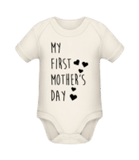 Day Môj prvý matiek - Bio body pre deti - Krémová - Predné