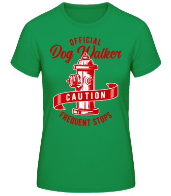 Official Dog Walker - Women's B&C T-Shirt - Kelly green - Front