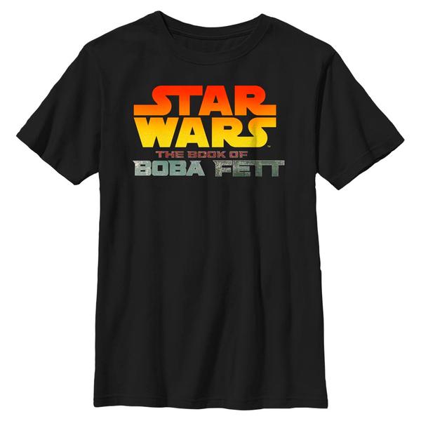 Aperçu: Star Wars - Book of Boba Fett - Logo Fett - Enfant T-shirt - Noir - Devant
