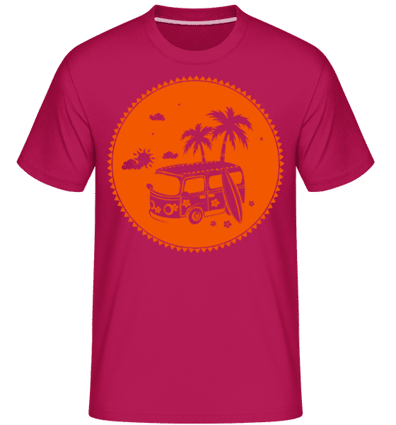 Preview: Holiday Icon Orange -  Shirtinator Men's T-Shirt - Magenta - Front