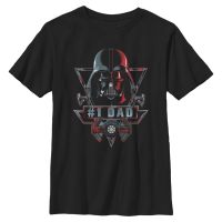 Star Wars - Darth Vader Dad Ranking Score - Vatertag - Kinder T-Shirt - Schwarz - Vorne
