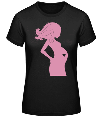 Pregnant Love - Women's Basic T-Shirt - Black - Front