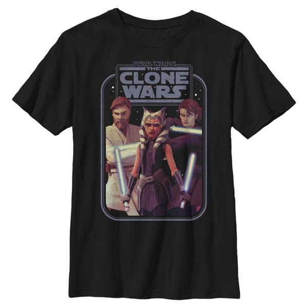 Aperçu: Star Wars - The Clone Wars - Skupina Hero - Enfant T-shirt - Noir - Devant