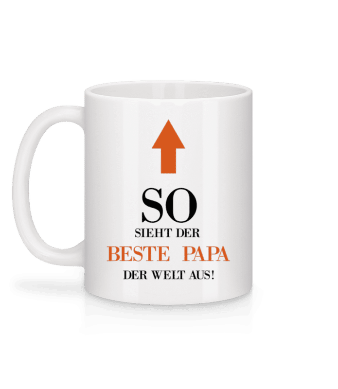 Vorschau: Der Beste Papa Der Welt - Tasse - Weiß - Hinten