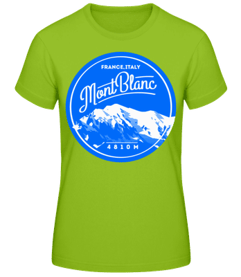Mont Blanc Mountain - Camiseta para mujer B&C - Lima - delante