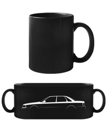 'Audi V8' Silhouette · Tasse Noire