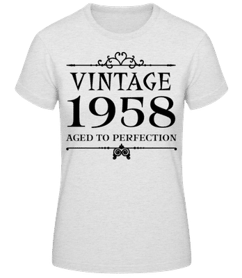 Vintage 1958 Perfection - Women's Basic T-Shirt - Heather grey - Front