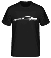 'Ford Mustang GT 2000' Silhouette - T-shirt standard Homme - Noir - Devant