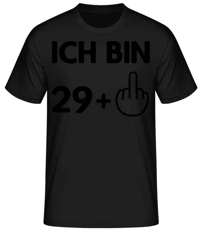 Vorschau: Ich bin 29 - Männer Basic T-Shirt - Schwarz - Vorne