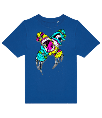 Skateboards With Eyes - Kids B&C T-Shirt - Royal blue - Front