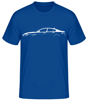 'Jaguar XE' Silhouette - Männer Basic T-Shirt - Royalblau - Vorne