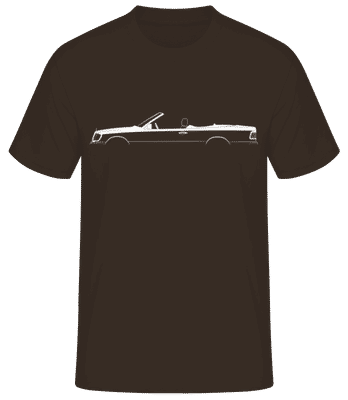 'Mercedes-Benz 320CE A124' Silhouette - Men's Basic T-Shirt - Brown - Front