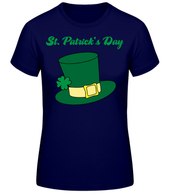 St. Patrick's Day Hat - T-shirt standard Femme - Bleu marine - Devant