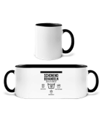 Der Alte Sack Ist 70 - Tasse zweifarbig - Weiß / Schwarz - Vorne