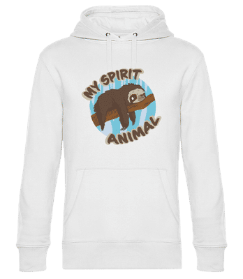 My Spirit Animal - Sweat à capuche standard homme - Blanc - Devant