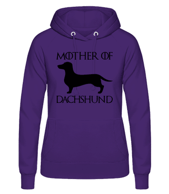 Mother Of Dachshund - Women's Hoodie - Purple - Front