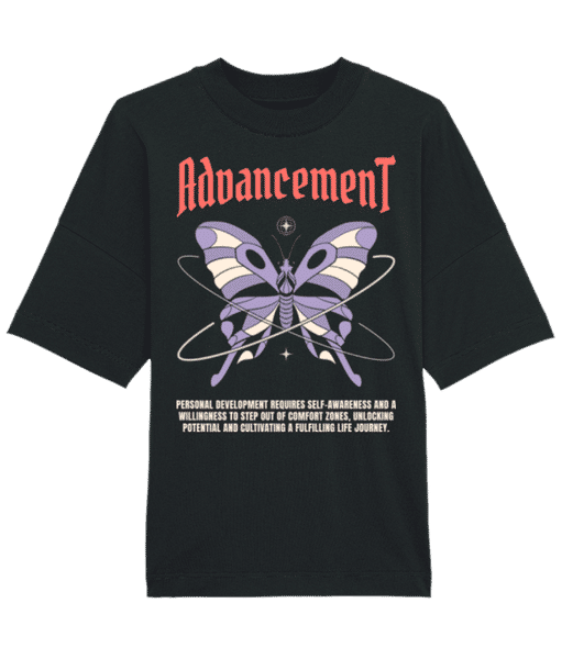 Preview: Advancement - Unisex Organic Oversize T-Shirt Stanley Stella - Black - Front