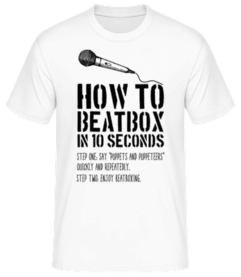 Comment Faire Du Beatbox - T-shirt standard Homme - Blanc - Devant