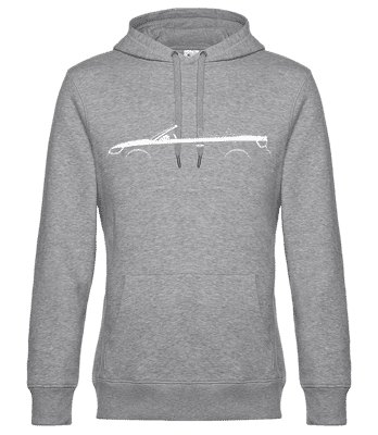 'Audi A3 Cabriolet (8V)' Silhouette - Men’s Standard Hoodie - Heather grey - Front