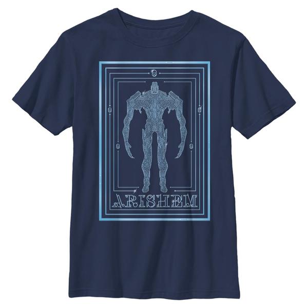 Aperçu: Marvel - Eternals - Arishem Poster - Enfant T-shirt - Bleu marine - Devant