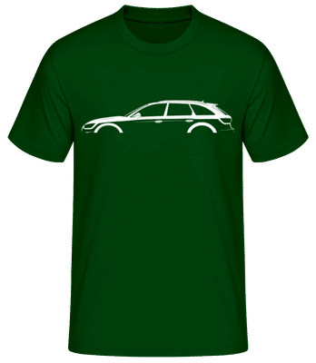 'Audi A4 Allroad (B9)' Silhouette - T-shirt standard Homme - Vert bouteille - Devant