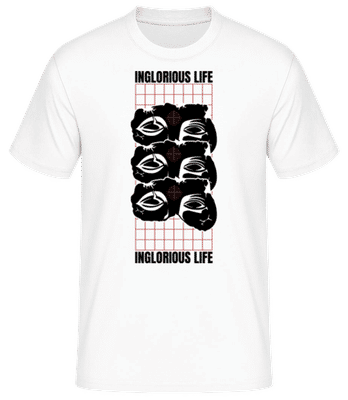 Inglorious Life - Men's Basic T-Shirt - White - Front