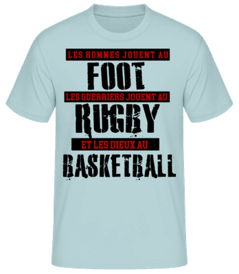 Les Dieux Jouent Au Basketball - T-shirt homme B&C - Menthe verte - Devant