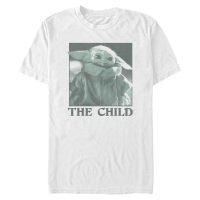 Star Wars - The Mandalorian - The Child Monochrome - Hombres Camiseta - Blanco - delante