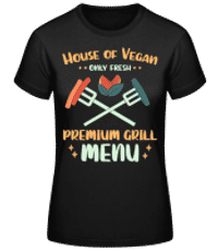 House Of Vegan - Women's Basic T-Shirt - Black - Front