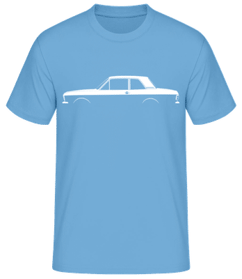 'Ford Cortina Mk II' Silhouette - T-shirt standard Homme - Bleu clair - Devant