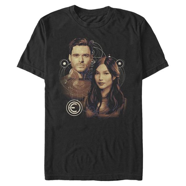 Aperçu: Marvel - Eternals - Duo Sersi and Ikaris - Homme T-shirt - Noir - Devant