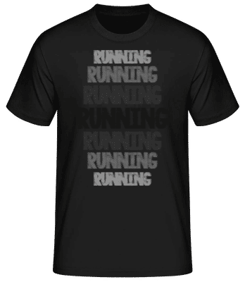 Running Motivation - Pánske basic tričko - Čierna - Predné