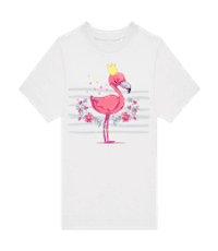 Royal Flamingo - T-shirt homme B&C - Blanc - Devant