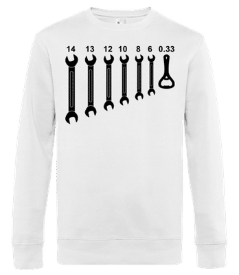 Werkzeug Bieröffner - Männer Standard Pullover - Weiß - Vorne