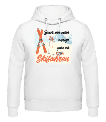 Bevor Ich Mich Aufrege - Männer Hoodie - Weiß - Vorne