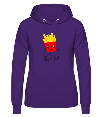 Better Together Fries - Sudadera con capucha para mujer - Lila - delante