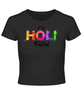 Holi Festival 2026 - Crop top - Noir - Devant