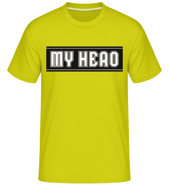Aperçu: My Hero -  T-Shirt Shirtinator homme - Citron vert - Devant